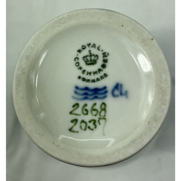 Royal Copenhagen Denmark Vase Porcelain Ceramic Rare- Orchid- #2068/2037 🏺 - Picture 3 of 12